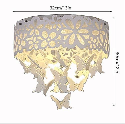 AOLI Table Lamp Modern Minimalist Led Ceiling Light, Nordic Butterfly Acrylic Ceiling Lamp, Warm Children's Room Study Bedroom Living Room Corridor Ceiling Light E14