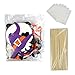 Halloween Photo Booth Prop 66Pcs on A Stick for Party Favor Supply Fancy Trick or Treat Decor DIY Kit