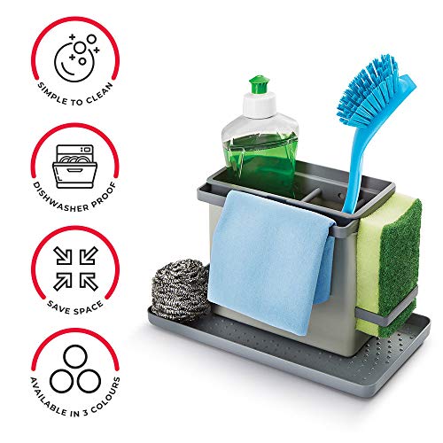 Metaltex-Tidy-Tex-Organizador-Modular-de-Limpieza-de-Cocina-Gris