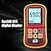 LotFancy Digital Ultrasonic Thickness Gauge Tester Meter, Range 1.2-220mm, with Hard Storage Box