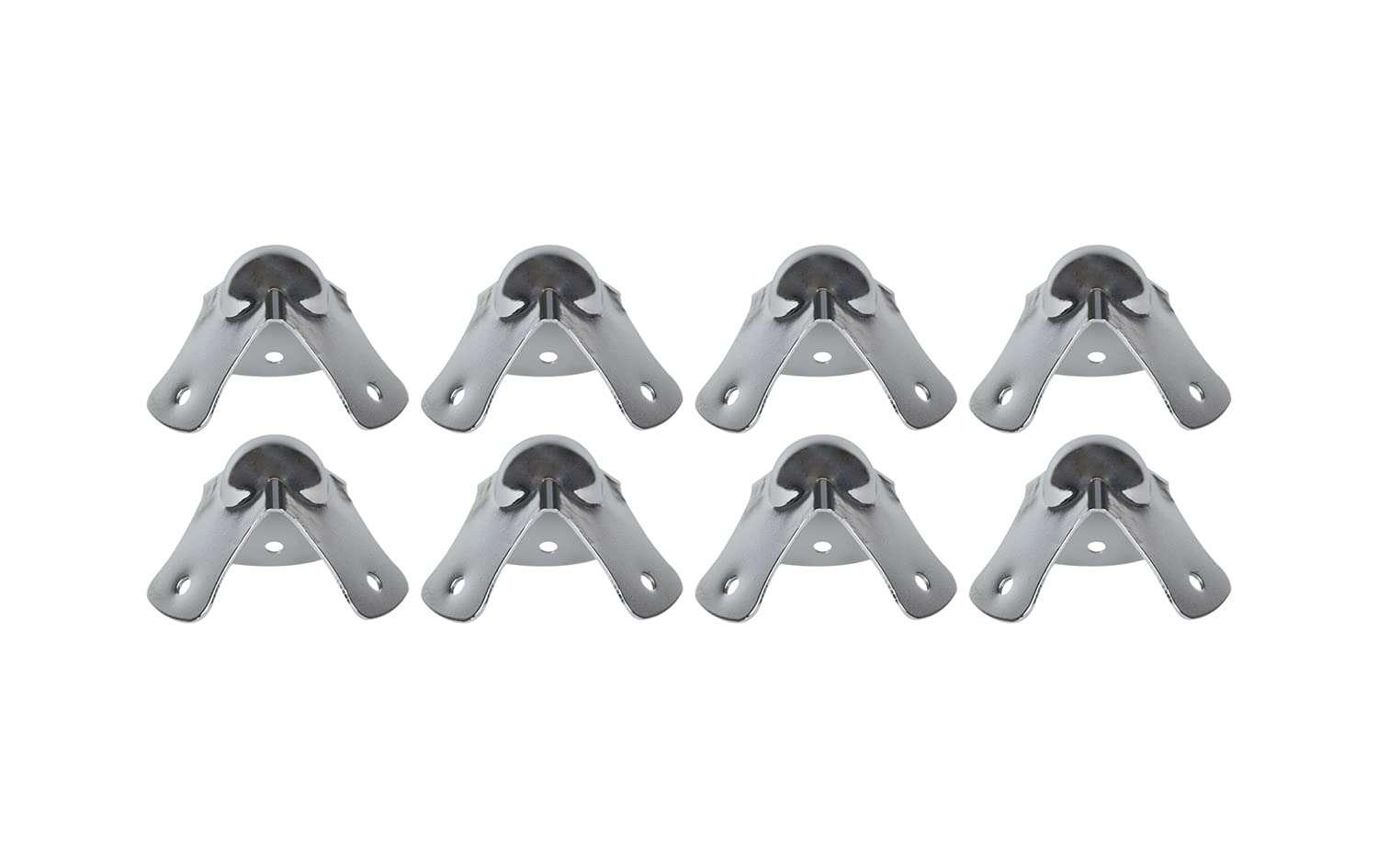 HMF 14950-09 Corner Guards, Galvanised Steel, 44 x 44 x 30 mm, Silver, Pack of 8
