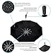 Ace Teah 55 Inch Folding Umbrella, Compact Travel Umbrella Large Travel Golf Umbrella 10 Ribs, Auto Open Close Umbrella with windbreak Double Canopy Vent and Safety Reflective Strip, Black