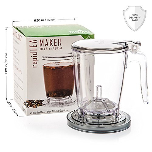 Tealyra rapidTEA MAKER 30ounce Loose Tea Teapot Infuser Best