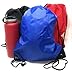 20 x Bulk Drawstring Backpack - 5 Color Assortment Sports Bag Cinch Sack (Multi)