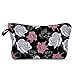 Jom Tokoy Makeup Bag travel makeup bag Cosmetic Bag Makeup Bag for purse (Rose)