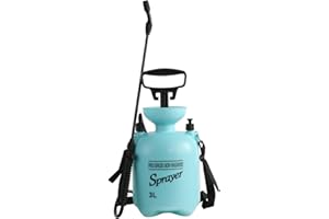 CLICIC Lawn and Garden Portable Sprayer 0.8 Gallon(3L) - Pump Pressure Sprayer Includes Shoulder Strap 0.8 Gallon(3L)