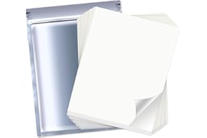 Tekmall Edible Paper 25 pcs A4 Frosting Sheets, edible Icing sheet, cake and cookies decorating, cookie printable, Vegan-Friendly White food Printer Papers