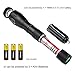 LED Tactical Flashlight,Akaho 900 Lumen XML T6 Portable Outdoor Water Resistant Torch with Adjustable Focus and 5 Light Modes,Rechargeable 18650 Lithium Ion Battery and Charger