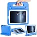 CAM-ULATA Case for 9.7 iPad Kids 2018/2017 for iPad Air 1 Air 2 Tablet Kids Shockproof Handle Cover 5th 6th Generation 9.7 inch with Folio Stand Blue primary