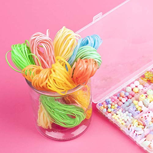 4 Whaline+Bracelet+Scoubidou+Plastic+Keychain