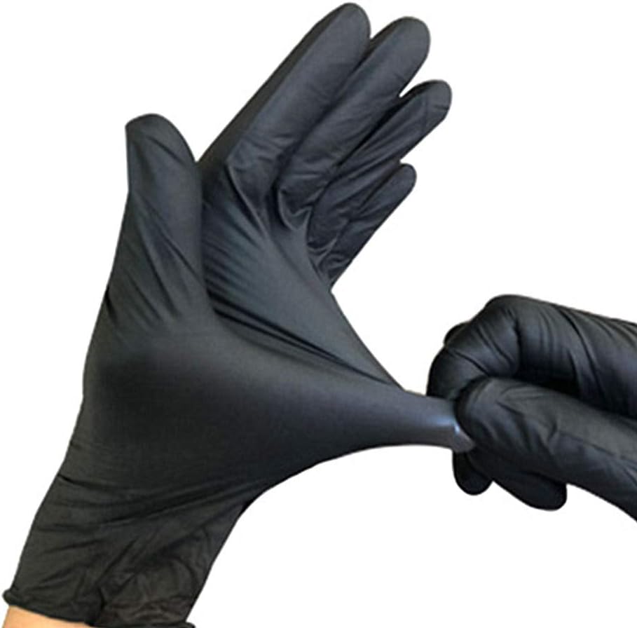 WESEEDOO Disposable Gloves Disposable Medium Extra Large Disposable Glove Medical Gloves Large black,m
