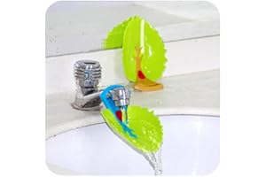 Yonisun Faucet Cover, Leaf Design Safety Faucet Extender for Children Toddler Kids Hand Washing Baby Kids Hand Wash Helper Bathroom Sink(2PCS/Pack)