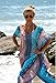 Walant Womens Chiffon Robe Beach Dress Swimsuit Bathing Suits Bikini Cover-ups,Blue,One Size