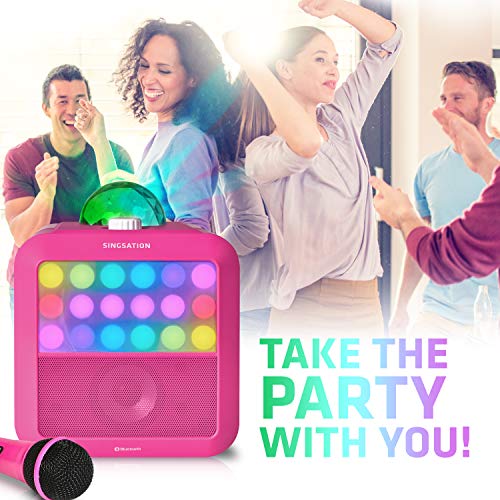 Singsation Star Burst Portable Karaoke Machine, Bluetooth, RoomFilling