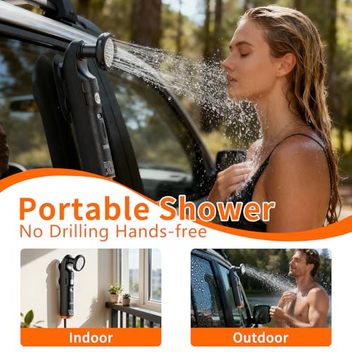 Portable Bidet for Travel, JUTIMER 2.5L Water Tank Handheld Bidets, Digital Display Rechargeable Bidet Sprayer, 70Mins Usage, Peri Bottle for Outdoor Camping,Personal Clean,Postpartum Care,Hemorrhoids