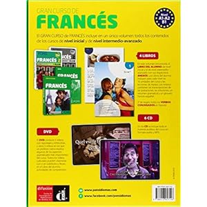 Gran Curso Pons Frances A1 + A2 + B1 + 6CD + DVD + Verbos (incluye 4 libros) (Spanish Edition)
