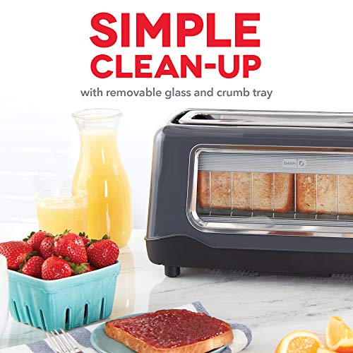 DASH Clear View Toaster Extra Wide Slot Toaster with See Through