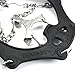 Weanas Ice Cleats Crampons 1 Pair for Boots Shoes Women Men Kids Stainless Spikes Anti Slip Traction Cleats Fishing Hiking Walking Mountaineering Climbing (12 Spikes-Black, L)