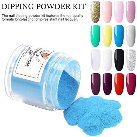 16色ディッピングパウダーネイルアートキットディッピングネイルパウダーセット 軽量ナチュラルマニキュアスーツネイルディッピングパウダーネイル ディッピングパウダーセットネイル用デイリーケア美容 First Logo Net