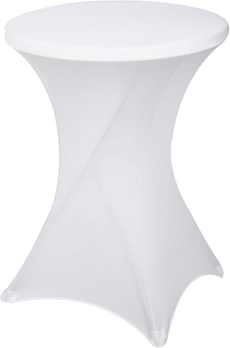32 Inch /24 Inch Spandex Cocktail Tablecloth Fitted Table Cover Fit