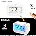 Alarm Clocks for Bedrooms, DANGSHAN Cool Digital Snooze Projection Alarm Clock with 3.5