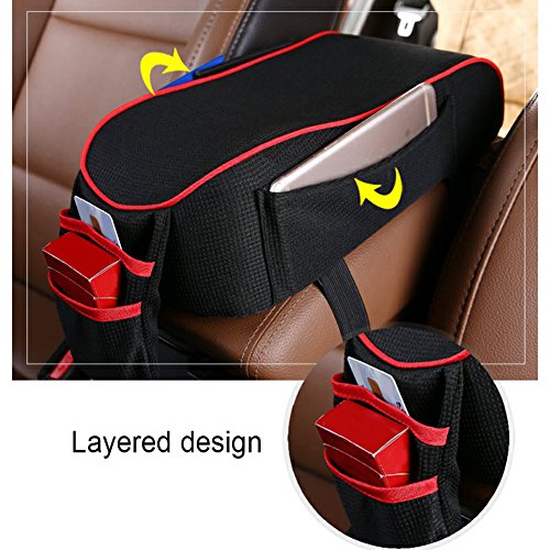 Shuohu Soft Car Center Console Cushion(30cm x 16cm) Vehicle Seat Cushions Armrest Pillow Arm Pad - Thumbnail 5