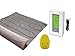 20 Sqft Mat, Electric Radiant Floor Heating System with Digital Floor Sensing Thermostat, Includes 2 Floor Temperature Sensors and Installation Monitor, Heated Floor System, Radiant Floor Heating Mat