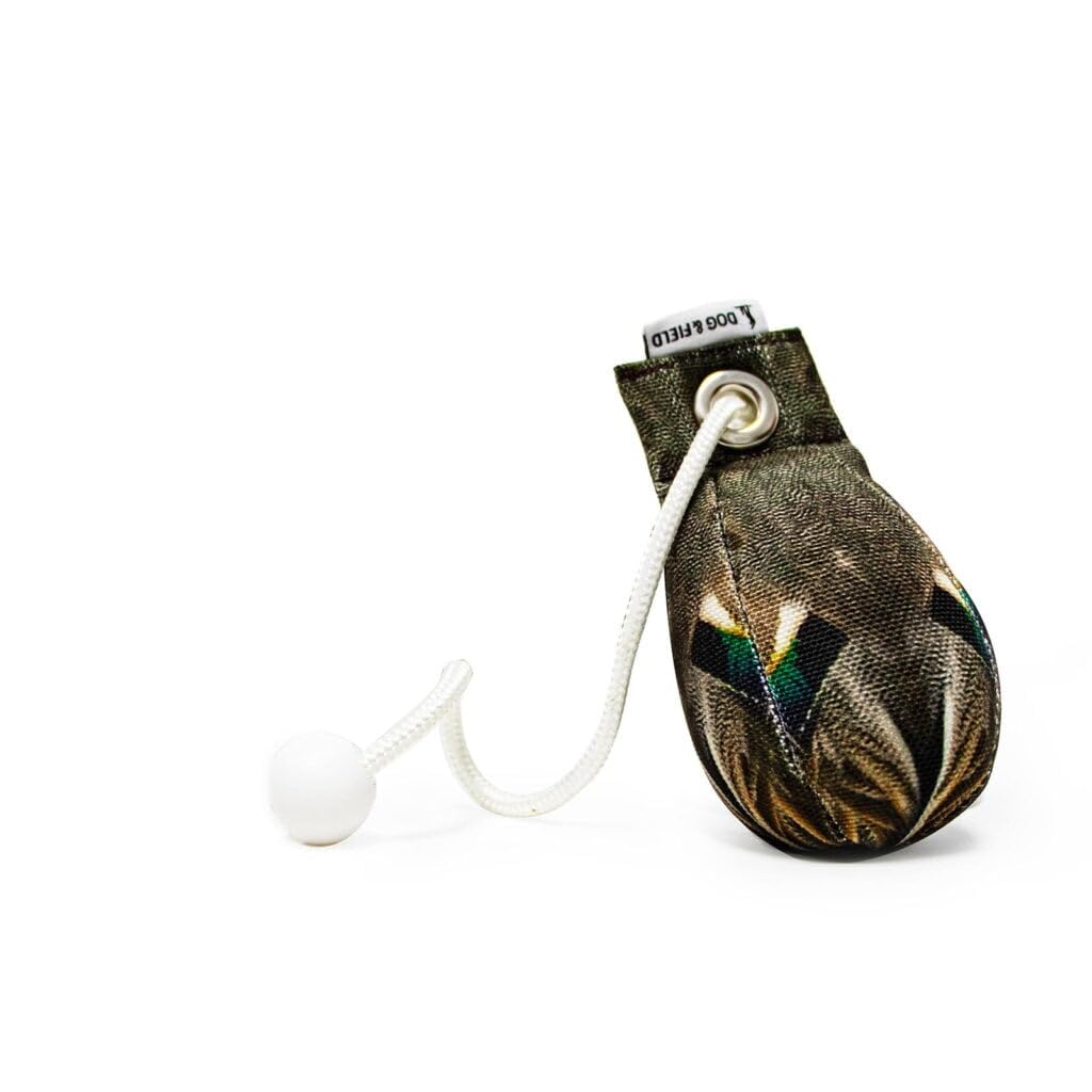 The Original Clone® Realistic Game Bird Dog Training Dummies - Canvas Dummy With HD Feather Print For Gundog & Puppy Training - Retrieval Gundog Training Equipment (Teal Mini Dummy Ball)