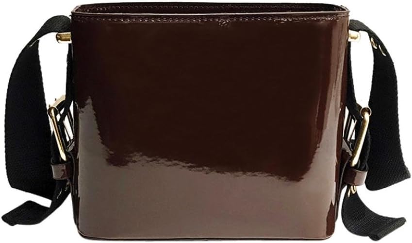 patent leather bucket bag