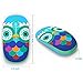 Jelly Comb 2.4G Slim Wireless Mouse with Nano Receiver, Less Noise, Portable Mobile Optical Mice for Notebook, PC, Laptop, Computer, MS001 (Owl)