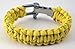 Paracord Survival Bracelet with Stainless Steel Shackle, Regular Weave