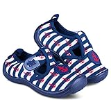 Aquakiks Kids Water Aqua Shoes - Waterproof Sandals for Boys, Anchor & Stripes