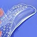 WINOMO Pair of Unisex Silicone Gel Insole Non-Slip Arch Support Shoe Pads(Transparent)