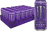 Monster Energy Ultra Violet, Sugar Free Energy Drink, 16 Ounce (Pack of 24)