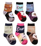 SDBING Super Warm Baby Boy Girl Fuzzy Soft Thick Socks Value Pack, 6 pairs 1-4 Year old