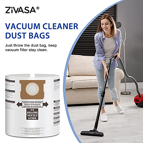 Shop Vac Bags 58 Gallon 10 Pack Type E Replacement Disposable Filter