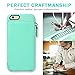 LAMEEKU iPhone 6s Wallet Case, iPhone 6 Card Holder Case, Shockproof iPhone 6 Leather Cases with Credit Card Slot Zipper Wallet Purse Money Pockets, Protective Cover for Apple 6/6s- Mint Green
