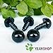 22mm Black Safety Eyes / Plastic Eyes - 5 Pairs