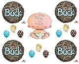 IT'S A BUCK CAMOUFLAGE BABY BOY SHOWER Balloons Decoration Supplies Mossy Oak