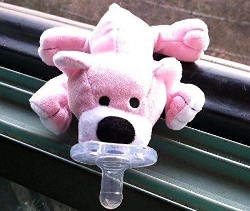 NEW Style Infant Baby Pacifier Plush Animal BPA Free Gumdrop Pacifier (Bear)