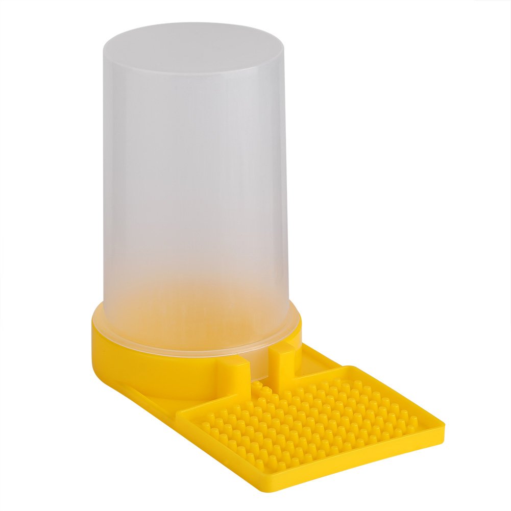 Bee Feeder Water Dispenser, Bee Feeder Beehive Drinking Entrance Bowl Plastic Bee Keeping Equipment