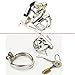 YiFeng Stainless Steel Male Chastity Cage Device Belt Restraint Men Bondage Fetish ZCS146 (45mm Ring)