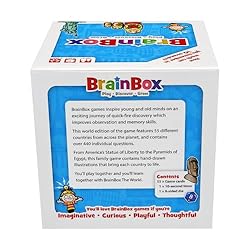 BrainBox The World Card Game - Memory & Observation