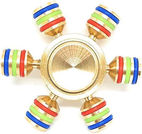 New 2017 Metal Fidget Spinner Toy Stress Reducer | Fidget Toy With Premium Hybrid Ceramic Bearing | Adhd Fidget Toys | Smooth Surface Fidget Toy Spinner (Gold Steering)