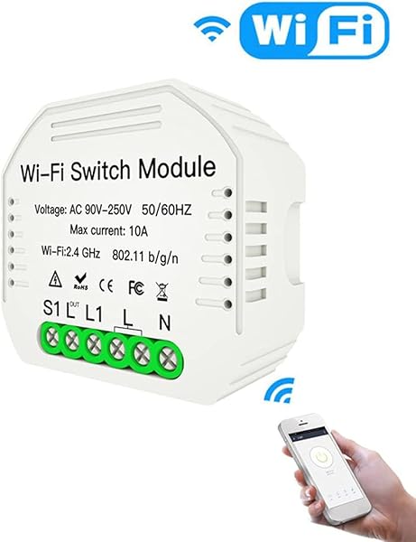 BiaBai Interruptor de luz inteligente MiNi Wifi mdulo disyuntor Diy Control remoto de la aplicacin Smart LifeTuya funciona con Alexa Echo Google Home 1 2 vas