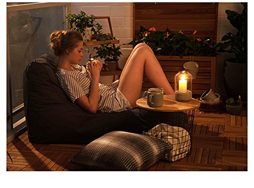 Livebest Comfort Bean Bag Chair Sponge Lounge Lazy Lounger Chair with Pocket Kids & Teens Love ArmyGreen - Thumbnail 2