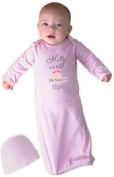 personalized baby outfit with hat