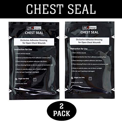 LINE2design Chest Seal EMS Trauma Kits Emergency Medical Occlusive