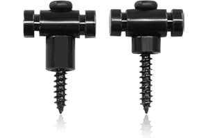 Marvexi 2Pcs Black Roller String Guides String Trees, Guide Replacement Part,Compatible with Fender Stratocaster and Telecaster Electric Guitars