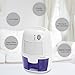 Mini Air Dehumidifier- INOFIA 500ml Compact and Portable Dehumidifier Mould/Damp/Moisture Remover - Perfect for Home/School/Office, White, 60-DAY Money Back